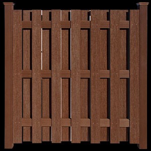 wood privacy fence shadowbox pattern