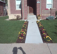 concrete walkway denver